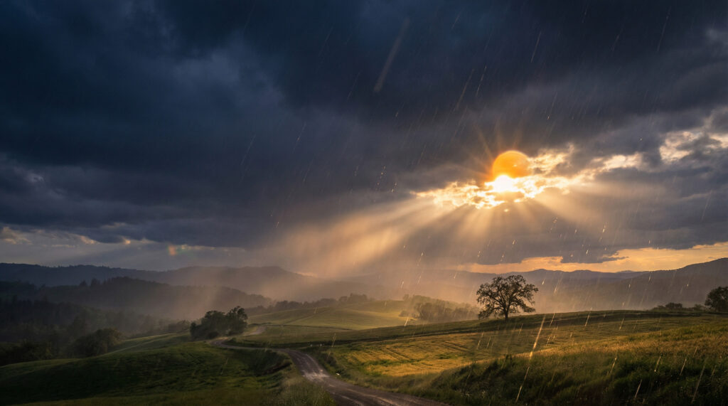 雨が降っているからといって、太陽が消えたわけじゃない